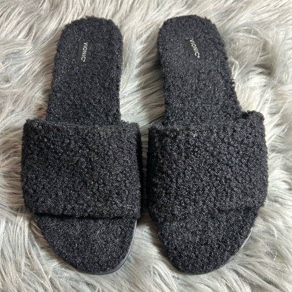 Vionic Demi Women's Heeled Slide Sandal Black Size 7.5 - Picture 3 of 8